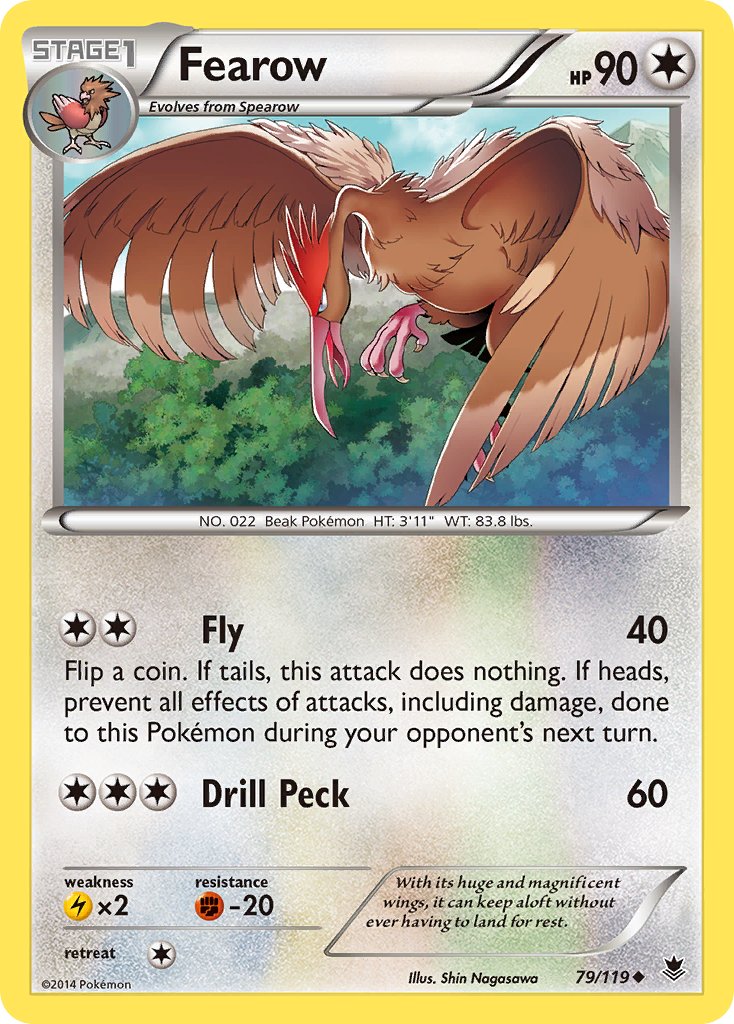 Fearow - 079/119 (PHF) Uncommon - Near Mint