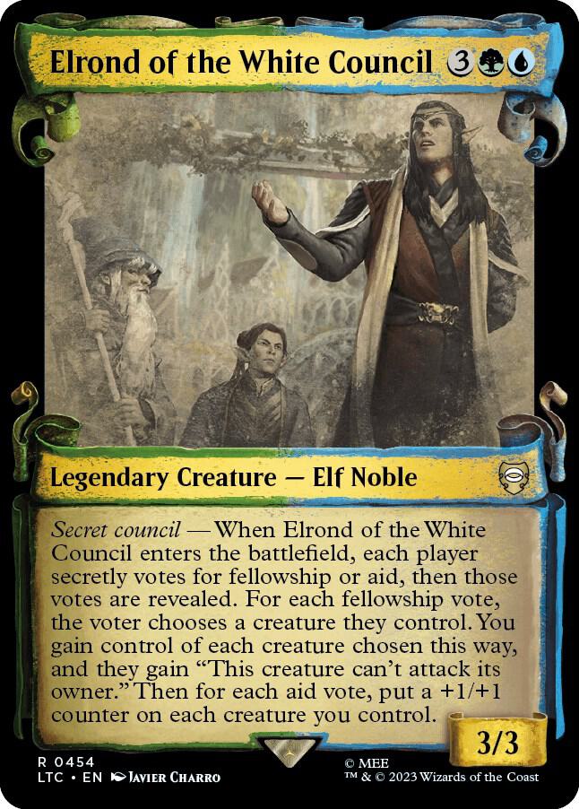 Elrond of the White Council [#0454 Showcase Scrolls] (LTC-R-FOIL)
