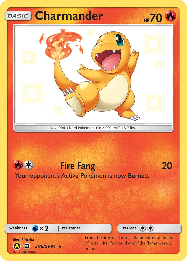 Charmander - SV6/SV94 (HIF:SV) Shiny Holo Rare - Near Mint Holofoil