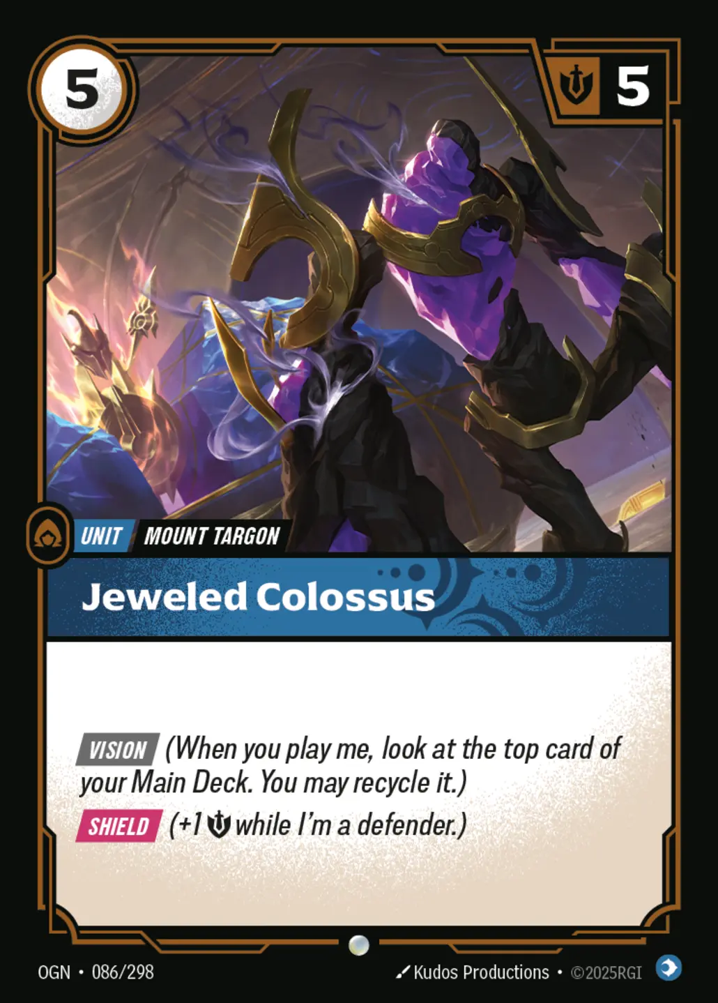 Jeweled Colossus - 086/298 (OGN) Common