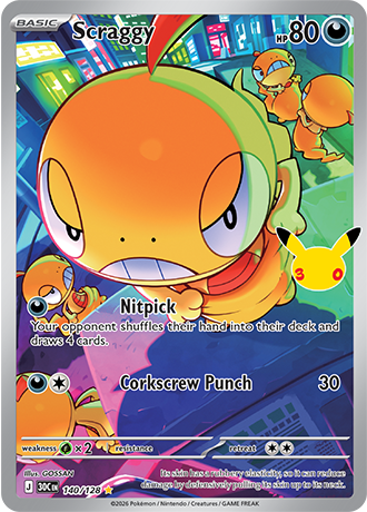 Scraggy - 140/128 (30C) Illustration Rare