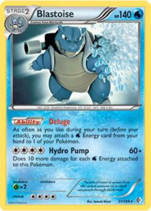 Blastoise - 31/149 (Deck Exclusive) (PR) Rare - Moderate Play