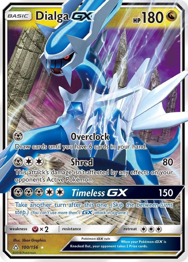 Dialga GX - 100/156 (UPR) Ultra Rare - Light Play Holofoil