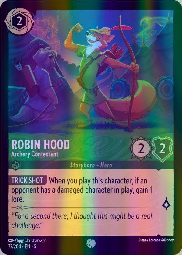 Robin Hood - Archery Contestant (Shimmering Skies 077/204) Common - Near Mint Cold Foil