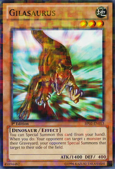 Gilasaurus (Mosaic Rare) (BP02-EN013) Mosaic Rare - Near Mint 1st Edition