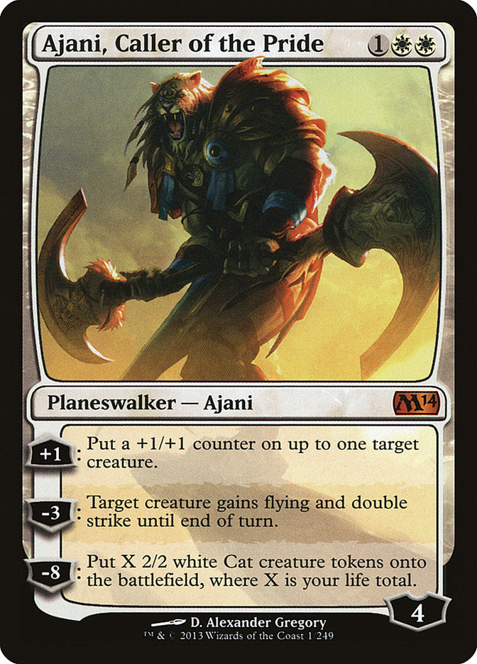 Ajani, Caller of the Pride (M14-M-FOIL)
