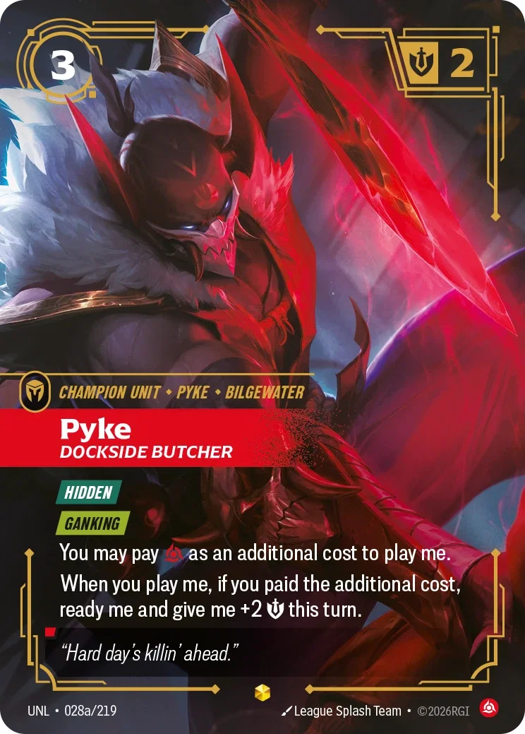 Pyke - Dockside Butcher (Alternate Art) - 028a/219 (UNL)  Showcase