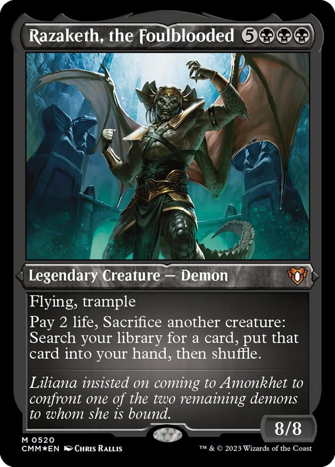 Razaketh, the Foulblooded [#0520 Etched Foil] (CMM-M)