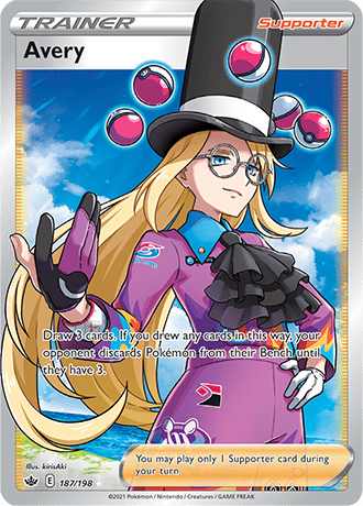 Avery (Full Art) - 187/198 (SWSH06) Ultra Rare - Near Mint Holofoil