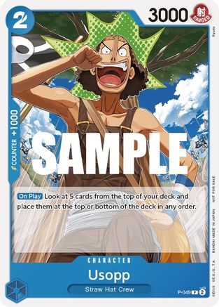 Usopp (Sealed Battle Kit Vol. 1) (P-049 PR) Light Play