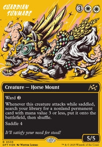 Guardian Sunmare [ #0533 Borderless Rude Riders First Place Foil ] (DFT-R)