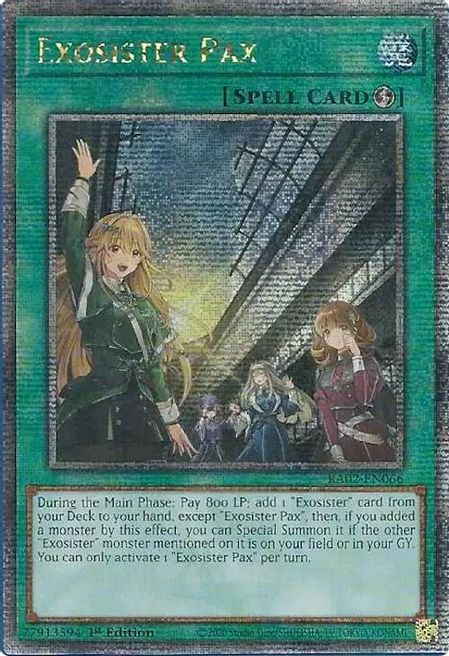 Exosister Pax (RA02-EN066) Quarter Century Secret Rare - Near Mint 1st Edition