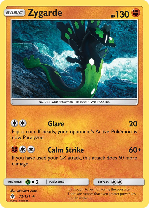 Zygarde - 072/131 (FLI) Rare - Near Mint