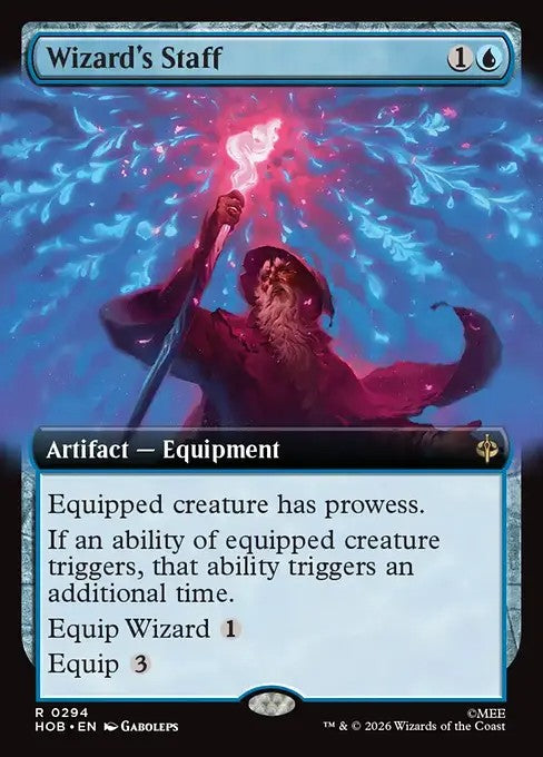 Wizard's Staff [ #0294 Extended Art ] (HOB-R)