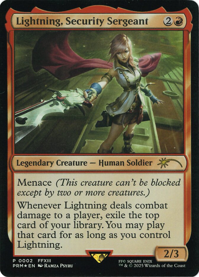Lightning, Security Sergeant [ #0002 Costco Bundle ] (UMP-P)