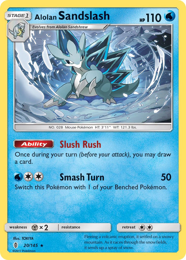 Alolan Sandslash - 020/145 (SM:GRI) Rare - Near Mint