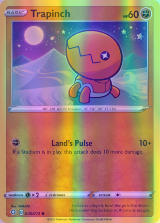 Trapinch - 040/072 (SHF) Common - Near Mint Reverse Holofoil