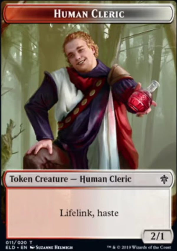 Human Cleric Token [#11/20] (ELD-T)