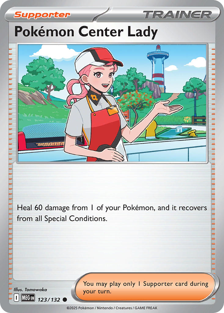 Pokemon Center Lady - 123/132 (MEG) Common