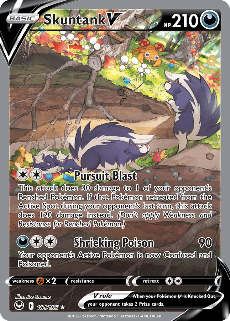 Skuntank V (Alternate Full Art) - 181/195 (SWSH12) Ultra Rare - Near Mint Holofoil