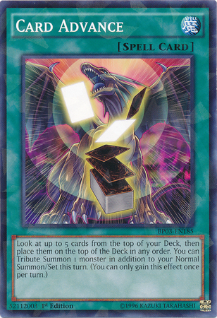 Card Advance (Shatterfoil) (BP03-EN185) Shatterfoil Rare - Near Mint 1st Edition