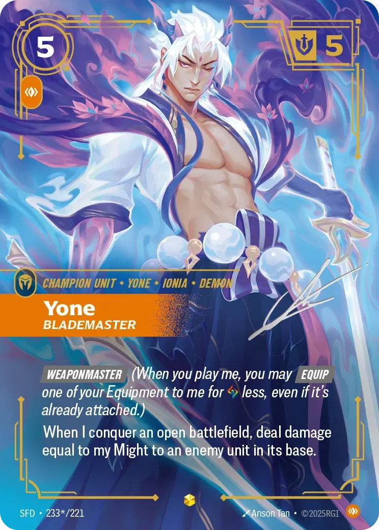 Yone - Blademaster (Signature) - 233*/221 (SFD) Showcase