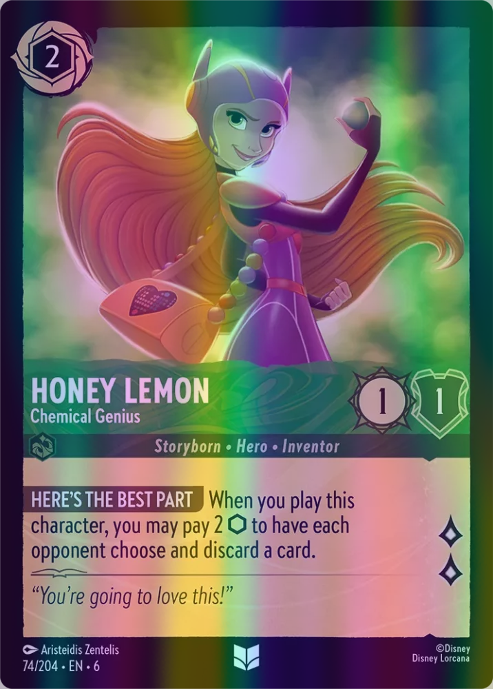 Honey Lemon - Chemical Genius (Azurite Sea 074/204) Uncommon - Near Mint Cold Foil