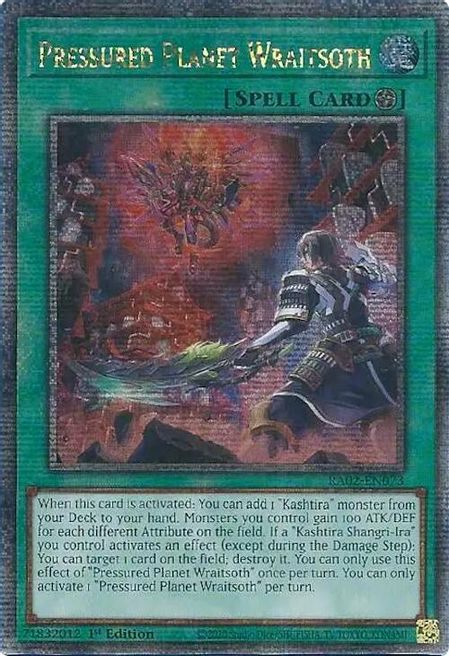 Pressured Planet Wraitsoth (RA02-EN073) Quarter Century Secret Rare - Near Mint 1st Edition