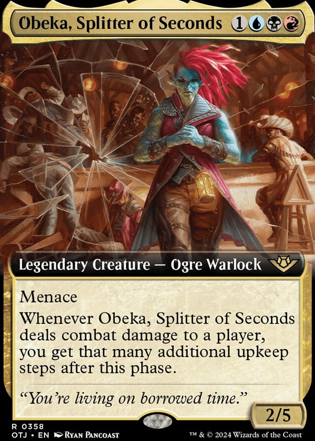 Obeka, Splitter of Seconds [#0358 Extended Art] (OTJ-R-FOIL)