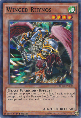 Winged Rhynos (Shatterfoil) (BP03-EN030) Shatterfoil Rare - Near Mint 1st Edition