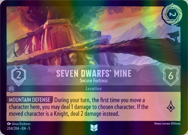 Seven Dwarfs' Mine - Secure Fortress (Shimmering Skies 204/204) Uncommon - Near Mint Cold Foil