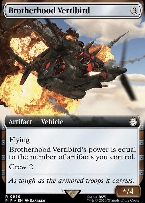 Brotherhood Vertibird [#0959 Extended Art Surge Foil] (PIP-R)