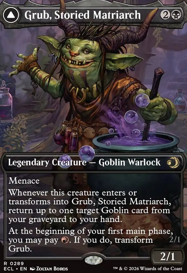 Grub, Storied Matriarch // Grub, Notorious Auntie [ #0289 Borderless ] (ECL-R)