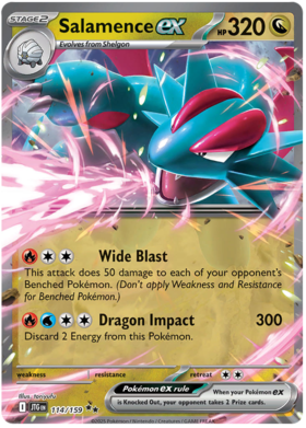 Salamence ex - 114/159 (JTG) Double Rare