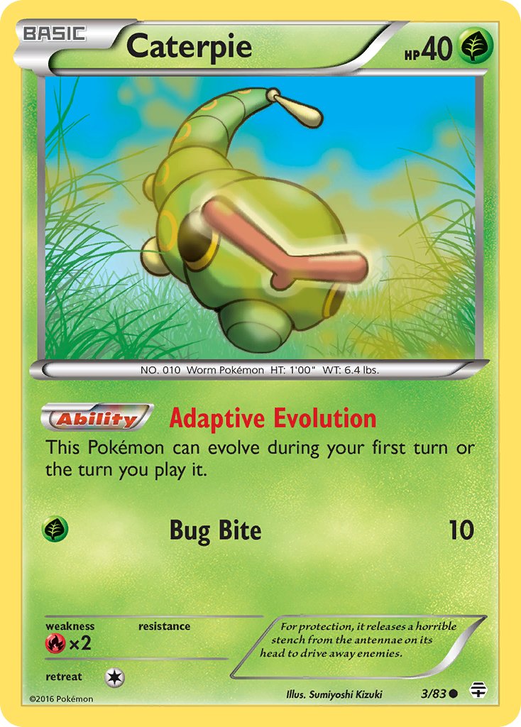 Caterpie - 003/083 (GEN) Common - Near Mint