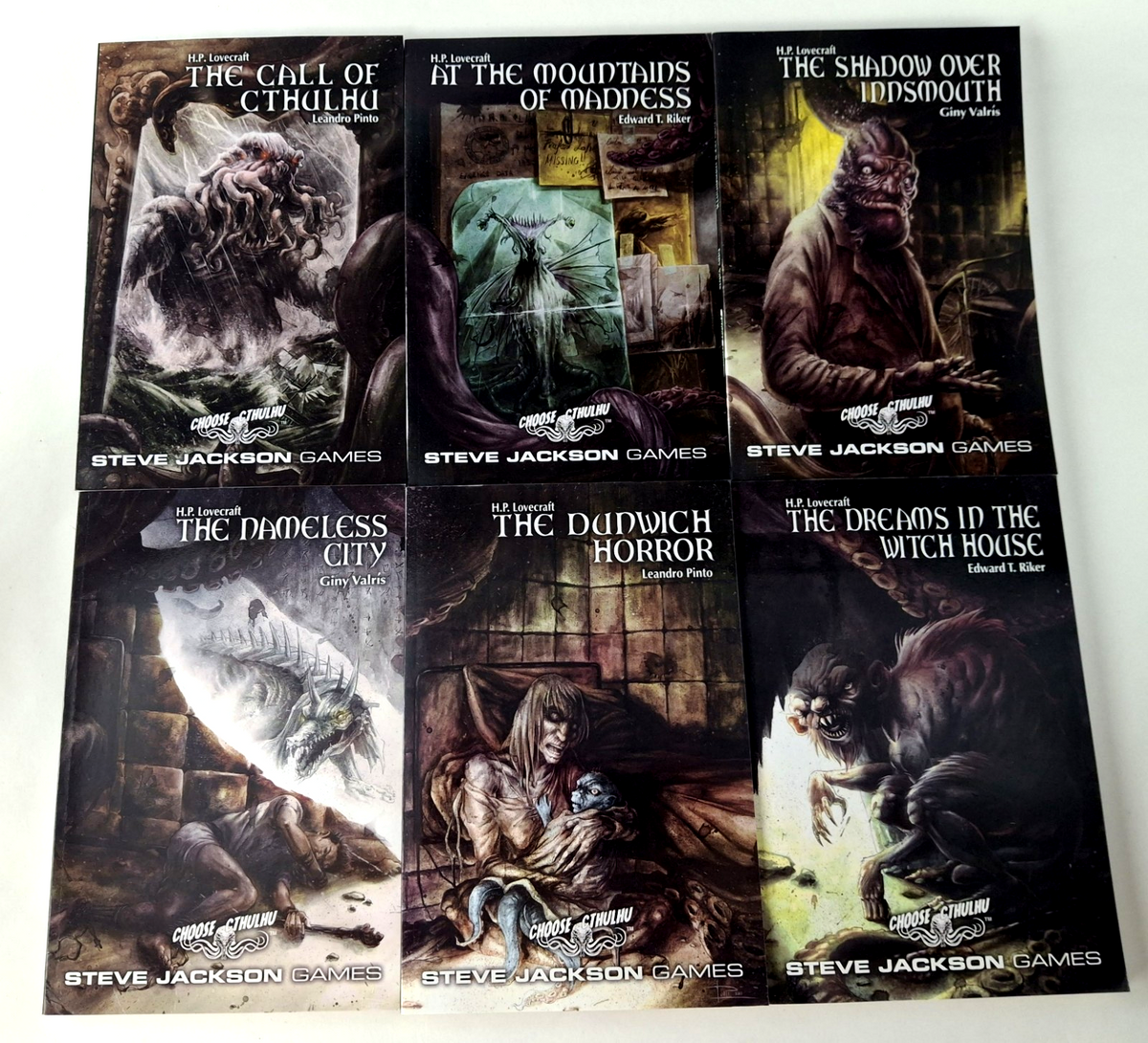 CHOOSE CTHULHU - STEVE JACKSON GAMES (VOL 1-6) (USED) COMPLETE BUNDLE