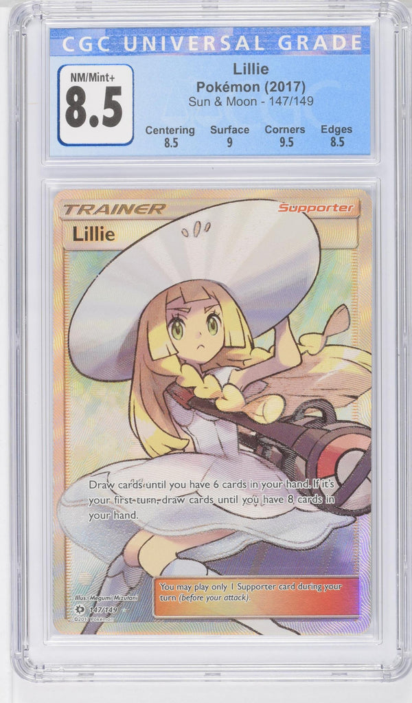 Lillie (Full Art) - 147/149 (SM01) Ultra Rare (Graded - CGC 8.5)