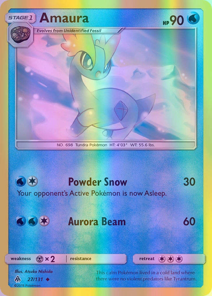 Amaura - 027/131 (FLI) Uncommon - Near Mint Reverse Holofoil