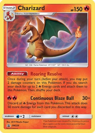 Charizard - SM226 (SM:PR) Promo - Moderate Play Holofoil