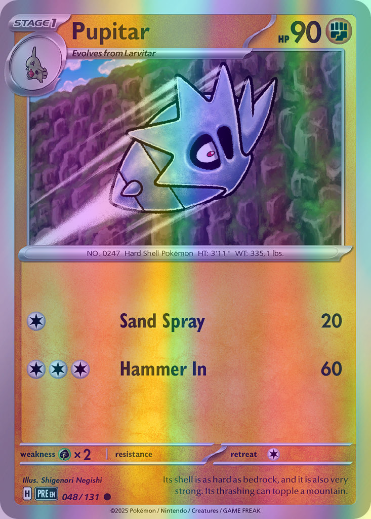 Pupitar - 048/131 (PRE) Common - Near Mint Reverse Holofoil