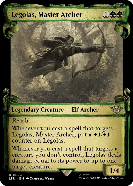 Legolas, Master Archer [#0624 Showcase Scrolls] (LTR-R-FOIL)