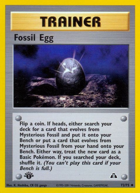 Fossil Egg (72/75) 1st Edition