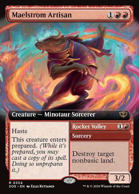 Maelstrom Artisan // Rocket Volley [ #0334 Extended Art ] (SOS-R)