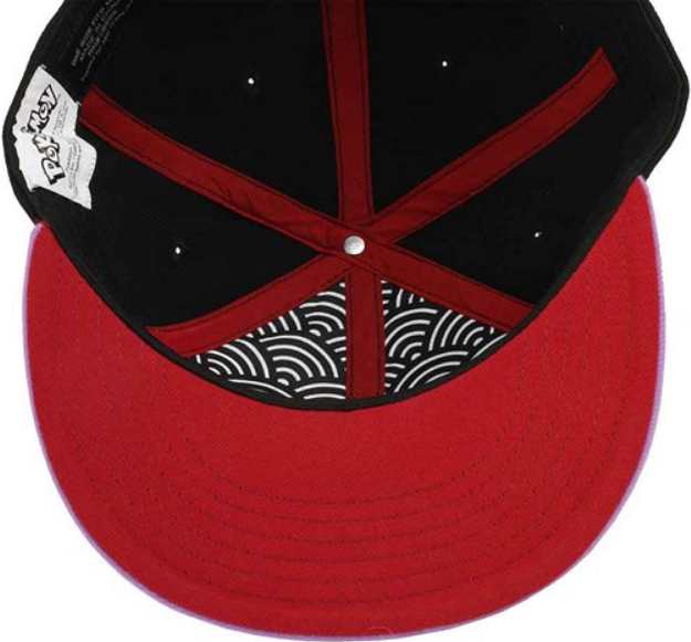 Pokemon Gengar Embroidered Flat Bill Snapback Hat