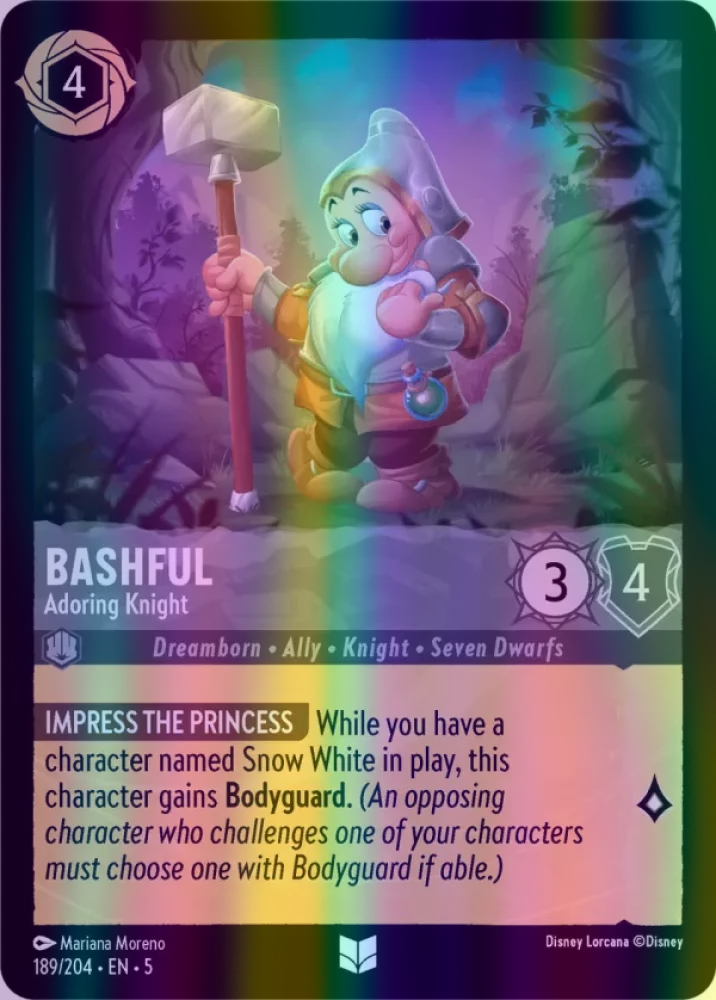 Bashful - Adoring Knight (Shimmering Skies 189/204) Uncommon - Near Mint Cold Foil