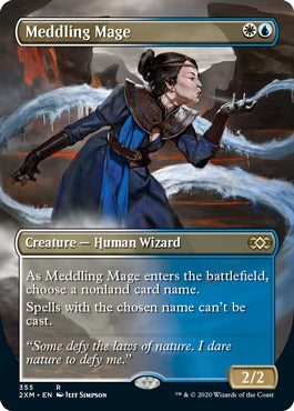 Meddling Mage [#355 Alternate-Art Borderless] (2XM-R)