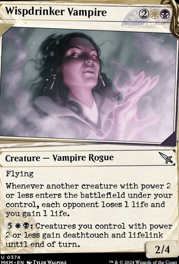 Wispdrinker Vampire [#0374 Dossier Showcase] (MKM-U-FOIL)