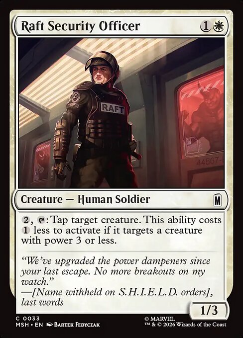 Raft Security Officer [ #0033 ] (MSH-C)