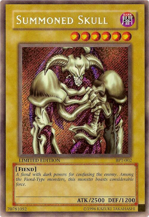 Summoned Skull (BPT-002) Secret Rare Heavy Play