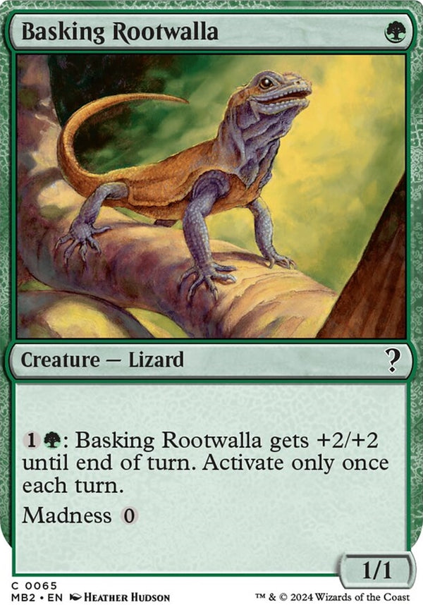 Basking Rootwalla [#0065 White-Border] (MB2-C)